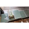 Image 1 : 10 BOXES NEW GREY 8 X 12 INCH GLASS BACKSPLASH TILES, 10 PC/BOX