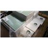 Image 2 : 10 BOXES NEW GREY 8 X 12 INCH GLASS BACKSPLASH TILES, 10 PC/BOX