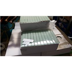 10 BOXES NEW GREY 8 X 12 INCH GLASS BACKSPLASH TILES, 10 PC/BOX