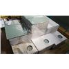 Image 3 : 10 BOXES NEW GREY 8 X 12 INCH GLASS BACKSPLASH TILES, 10 PC/BOX