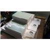 Image 2 : 10 BOXES NEW GREY 8 X 12 INCH GLASS BACKSPLASH TILES, 10 PC/BOX