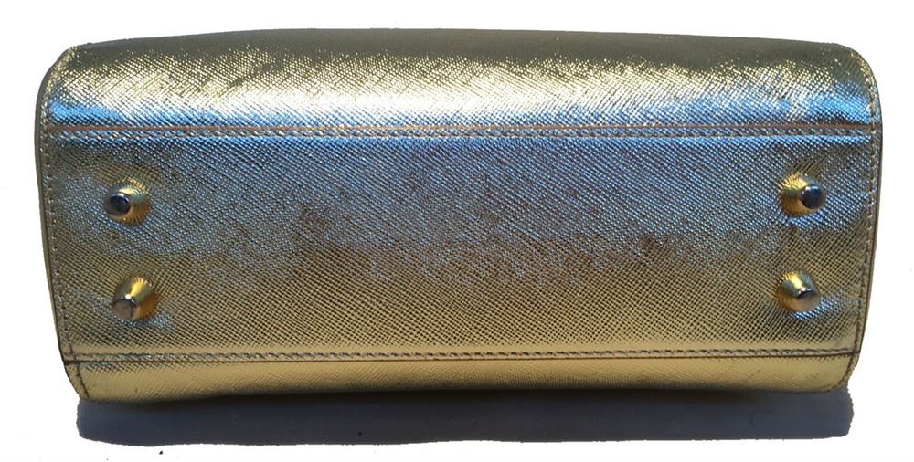 prada gold purse