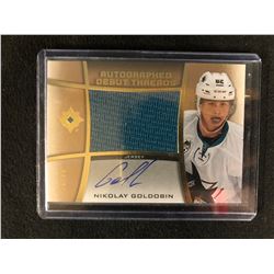 2015-16 Nikolay Goldobin Ultimate Collection Debut Threads Autographs Rookie