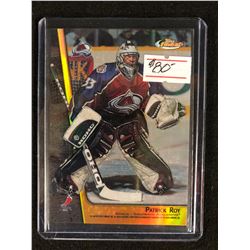 TOPPS FINEST PATRICK ROY REFRACTOR HOCKEY CARD
