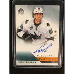 2015-16 SP Authentic #266 Future Watch Autographs Nikolay Goldobin