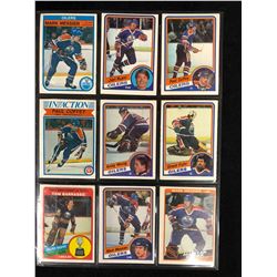 1980'S EDMONTON OILERS STARS HOCKEY CARD LOT