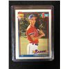 Image 1 : 1991 TOPPS BASEBALL #333 CHIPPER JONES ROOKIE CARD