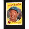 Image 1 : 1959 TOPPS #163 SANDY KOUFAX