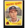 Image 1 : 1959 Topps #40 Warren Spahn