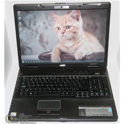 17" ACER TRAVELMATE WIN 7 LAPTOP W/ MS OFFICE