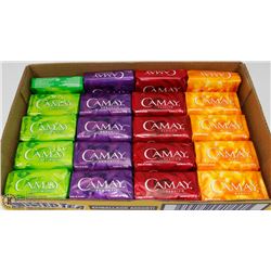 FLAT OF ASSORTED CAMAY BARS OF SOAP
