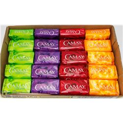 FLAT OF ASSORTED CAMAY BARS OF SOAP