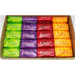 FLAT OF ASSORTED CAMAY BARS OF SOAP