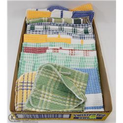 FLAT OF NEW DISH CLOTHS