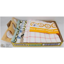 FLAT OF NEW KITCHEN TOWELS