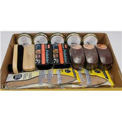 FLAT WITH NEON SHOE POLISH, RIGWAY SHOE POLISH,