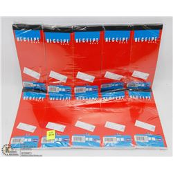 LOT OF 10 NEW RECEIPT BOOKS