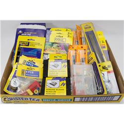 FLAT WITH NEW WASH PAD, JIG SAW BLADES, WIRE