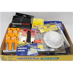 FLAT WITH NEW JIG SAW BLADES, WIRE CONNECTORS,