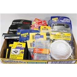 FLAT WITH NEW JIG SAW BLADES, WIRE CONNECTORS,