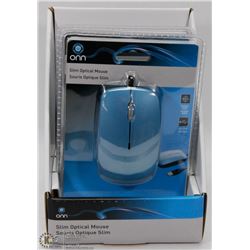 CASE OF 2PCS NEW ONN SLIM OPTICAL MICE