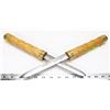 Image 1 : DUAL DAGGER IN OAK WOOD  COLOR ORNATE CASE