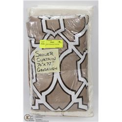 GEODESIGN SHOWER CURTAIN 70"X72"