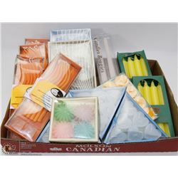 FLAT OF ASSORTED CANDLES