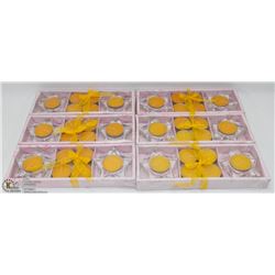 LOT OF 6 TEALIGHT CANDLE GIFT SETS WITH HOLDERS