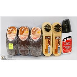 BUNDLE OF SHOE POLISH AND SUPPLIES
