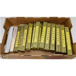 FLAT OF 30 HANDPAINTED HAND FANS