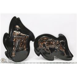 SET OF BULL FIGHTER WALL DECOR INCL 2PC ONE WITH