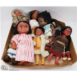 FLAT OF ASSORTED DOLLS