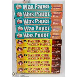 10 ROLLS OF WAX PAPER