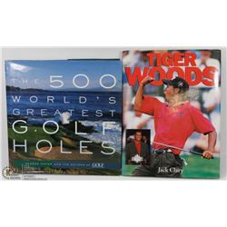 2 GOLF HARD COVER BOOKS INCL 500 WORLDS