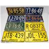 Image 1 : 8 VINTAGE LICENSE PLATES.