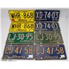 Image 1 : LOT OF 4 PAIRS OF VINTAGE LICENSE PLATES
