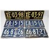 Image 1 : LOT OF 6 VINTAGE LICENSE PLATES -CONSECUTIVE YEARS