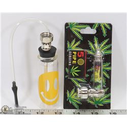 LOT OF NEW METAL PIPE WITH 5PC PIPE SCREENS WITH