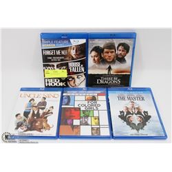 LOT OF 5 BLU-RAY DISCS