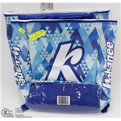 2 NEW KOKANEE BEER COOLERS - EACH HOLD 24 CANS.