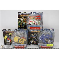 LOT OF 3 TRANSFORMERS INCL DOWNSHIFT, HOT SHOT