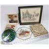 Image 1 : LOT OF ASSORTED SHOWHOME PICTURES, STONES AND