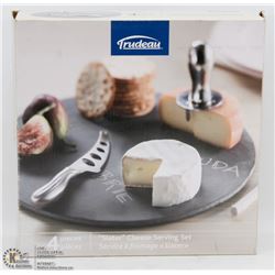 4PC TRUDEAU SLATER CHEESE SERVING SET