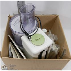 BRAUN JUICER WITH ATTACHMENTS AND MANUAL