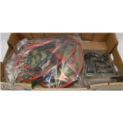 BOOSTER CABLES & NEW 8PC TOW KIT