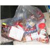 Image 1 : LARGE PLASTIC BAG OF ASSORTED FOOD