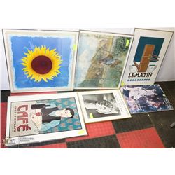 LOT OF 6 FRAMED PICTURES