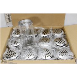 LOT OF 12 NEW CHEESE / PEPPER SHAKERS