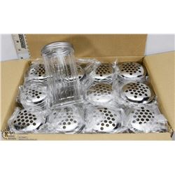 LOT OF 12 NEW CHEESE / PEPPER SHAKERS